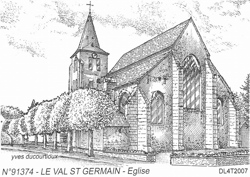 N 91374 - LE VAL ST GERMAIN - église